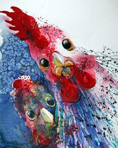 Chicken Art - Paint by Diamonds - diamond-painting-bliss.myshopify.com