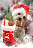 Christmas Dog Diamond Painting - diamond-painting-bliss.myshopify.com