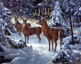 Christmas Elk - Paint by Diamonds - diamond-painting-bliss.myshopify.com