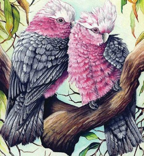 Cockatiel Pair Diamond Painting - diamond-painting-bliss.myshopify.com