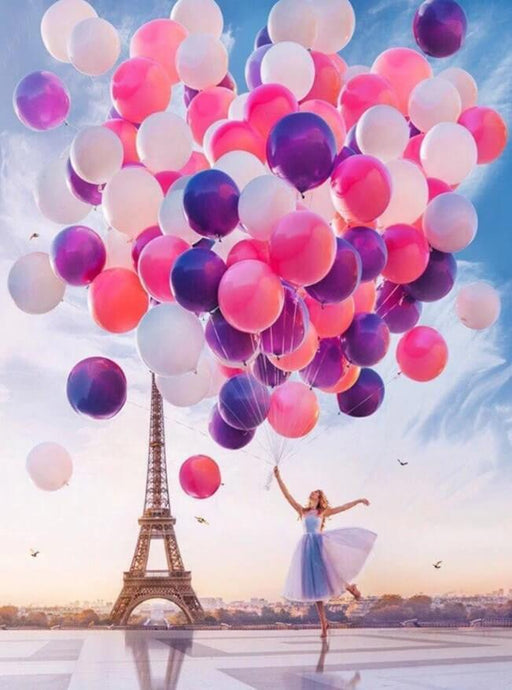 Colorful Balloons & Eiffel Tower - diamond-painting-bliss.myshopify.com