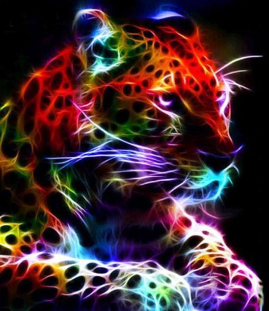 Colorful Neon Leopard Diamond Painting - diamond-painting-bliss.myshopify.com