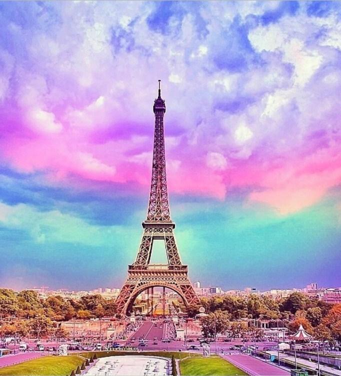 Colorful Sky & Eiffel Tower - diamond-painting-bliss.myshopify.com