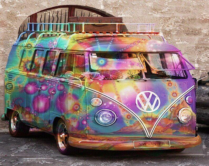 Colorful Van DIY Painting - diamond-painting-bliss.myshopify.com