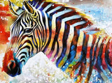 Colorful Zebra - Paint with Diamonds - diamond-painting-bliss.myshopify.com