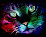 Colorful cat Diamond painting - diamond-painting-bliss.myshopify.com