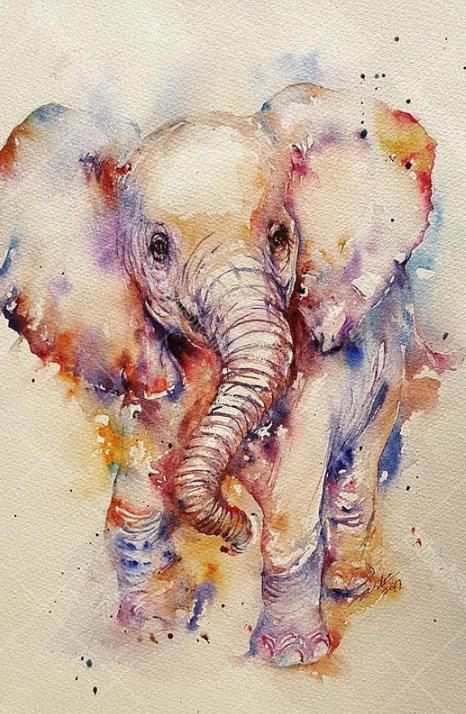 Cute Baby Elephant Diamond Painting - diamond-painting-bliss.myshopify.com