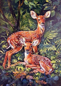 Deer Pair Diamond Painting Kit - diamond-painting-bliss.myshopify.com