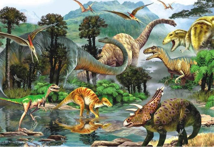 Dinosaurs Kingdom - Paint with Diamonds - diamond-painting-bliss.myshopify.com