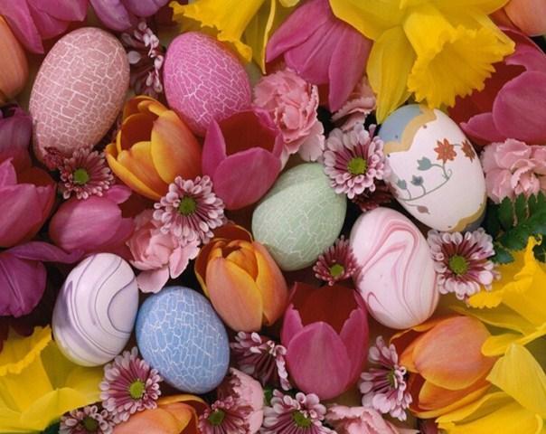 Easter Eggs & Flowers - diamond-painting-bliss.myshopify.com
