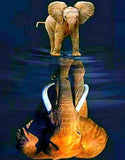 Elephant Baby Dreaming Big - diamond-painting-bliss.myshopify.com