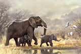 Elephant Family Diamond Painting - diamond-painting-bliss.myshopify.com