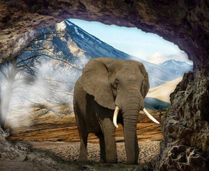 Elephant in the Cave - diamond-painting-bliss.myshopify.com