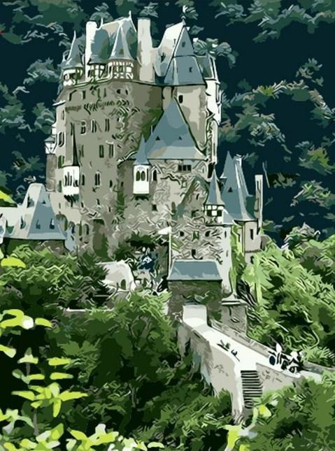 Eltz Castle - Paint by Diamonds - diamond-painting-bliss.myshopify.com
