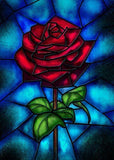 Stained Glass Rose DIY Diamond Painting - diamond-painting-bliss.myshopify.com