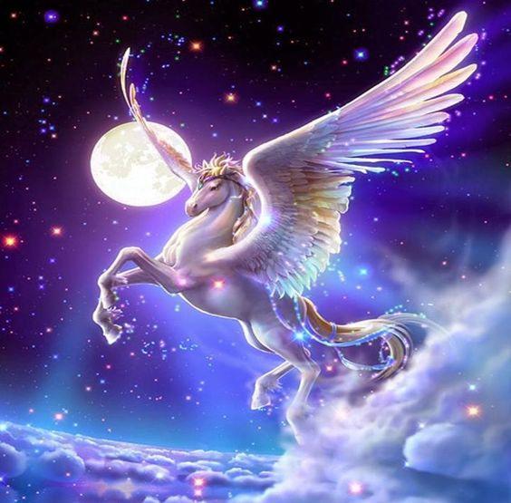 Fantasy Horse Flying Painting - diamond-painting-bliss.myshopify.com