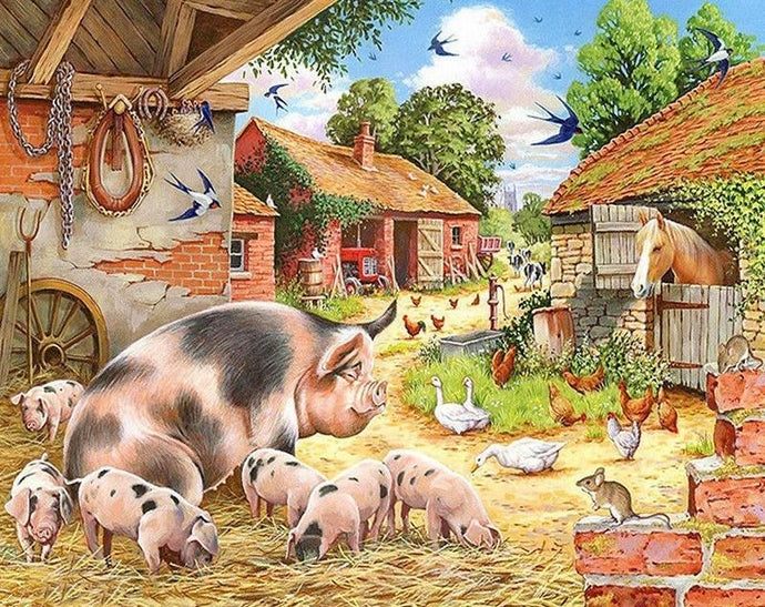 Farm Animals - Diamond Painting Kit - diamond-painting-bliss.myshopify.com