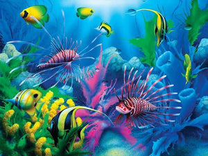 Fish Aquarium - Diamond Art Kit - diamond-painting-bliss.myshopify.com