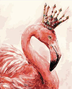 Flamingo King - Diamond Painting Kit - diamond-painting-bliss.myshopify.com