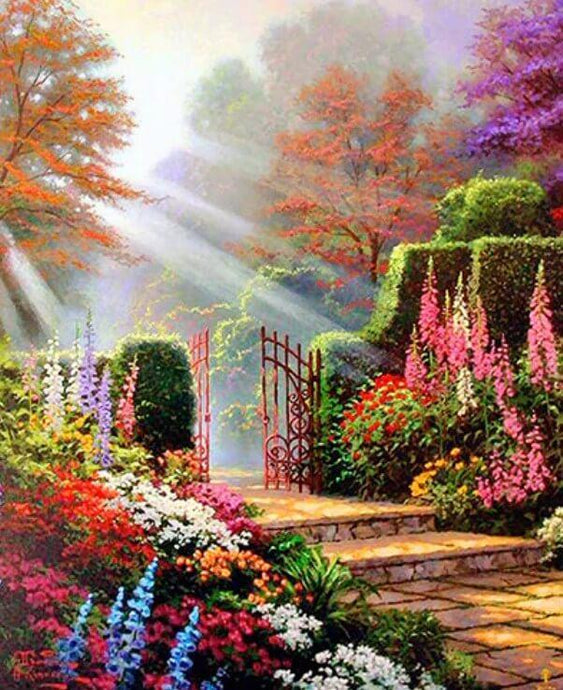 Floral Garden Diamond Painting - diamond-painting-bliss.myshopify.com