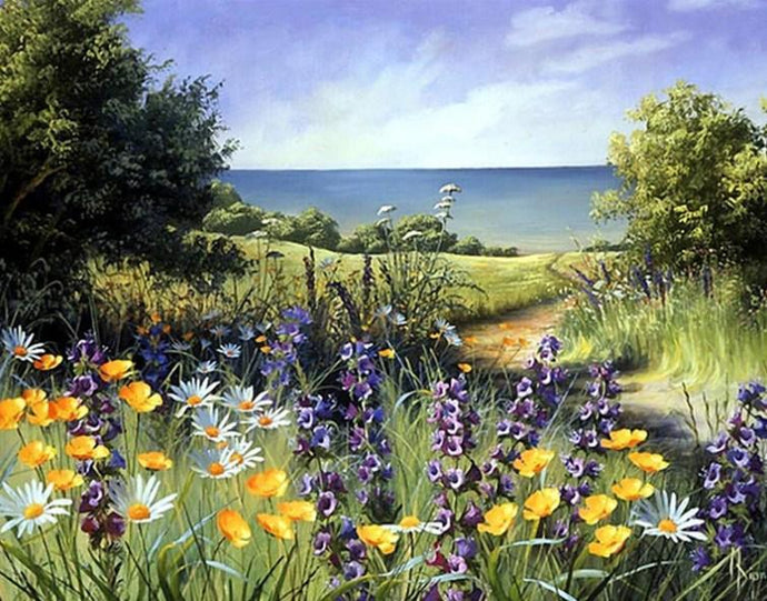 Flower Meadows Diamond Painting Kit - diamond-painting-bliss.myshopify.com