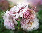 Flowers Bunch & Dragon Fly - diamond-painting-bliss.myshopify.com