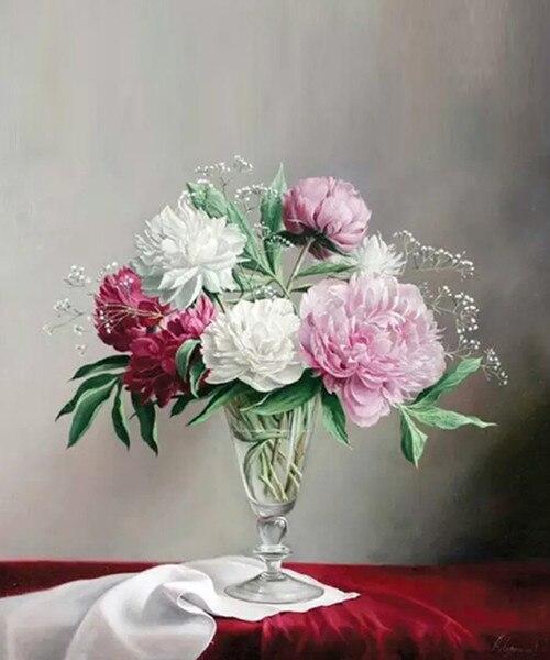 Flowers in Glass - Diamond Painting - diamond-painting-bliss.myshopify.com