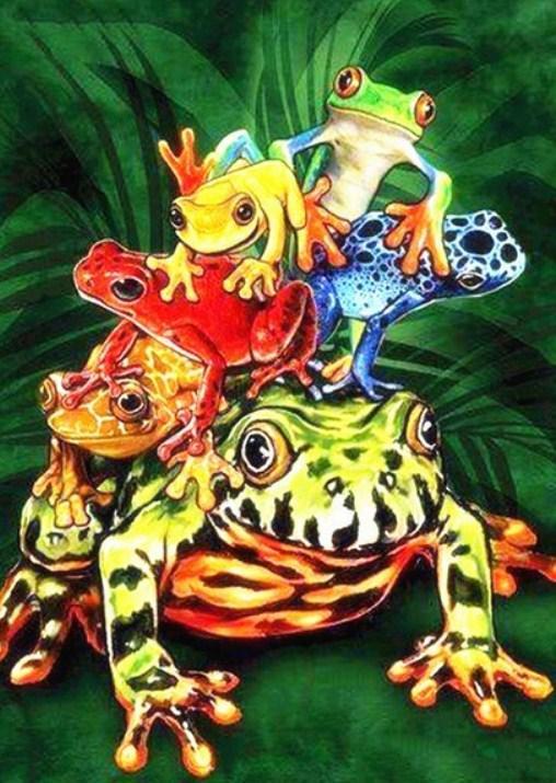 Frogs Species - Diamond Painting Kit - diamond-painting-bliss.myshopify.com