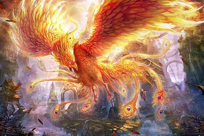 Furious Phoenix - Paint by Diamonds - diamond-painting-bliss.myshopify.com