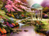 Gazebo by the Lake - Thomas Kinkade - diamond-painting-bliss.myshopify.com