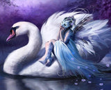 Giant Swan & Fairy Painting Kit - diamond-painting-bliss.myshopify.com
