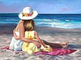 Girl & Mother on the Beach - diamond-painting-bliss.myshopify.com