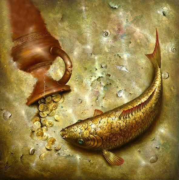 Gold Coins & Fish Diamond Painting - diamond-painting-bliss.myshopify.com