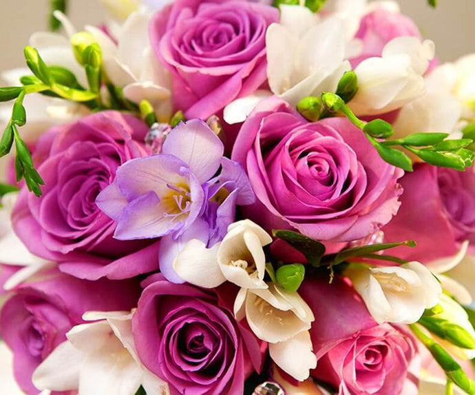 Gorgeous Flowers Diamond Painting Kit - diamond-painting-bliss.myshopify.com