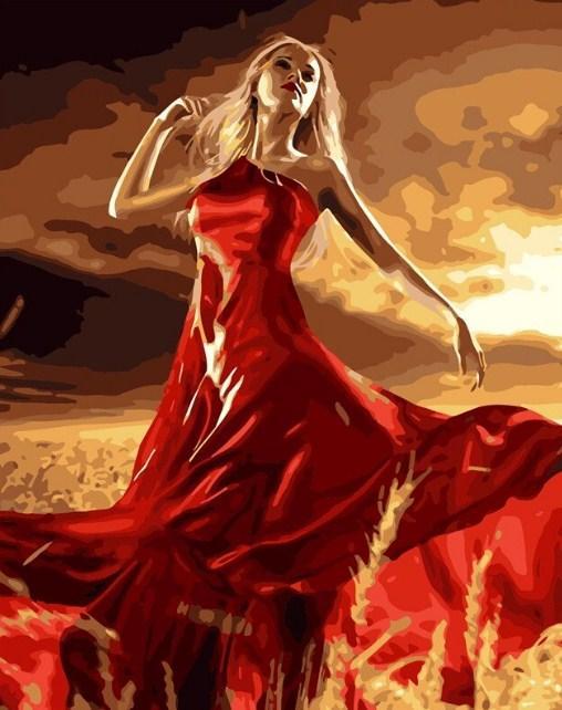 Gorgeous Lady in Fields - diamond-painting-bliss.myshopify.com