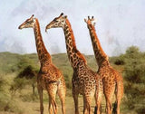 Grazing Giraffes - Paint with Diamonds - diamond-painting-bliss.myshopify.com