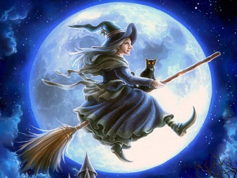 Diamond Painting Witch's Cat – Diamonds Wizard