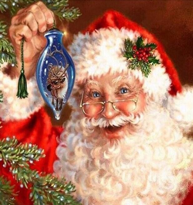 Happy Santa Claus - Paint with Diamonds - diamond-painting-bliss.myshopify.com