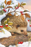 Hedgehog In Snow - Paint by Diamonds - diamond-painting-bliss.myshopify.com