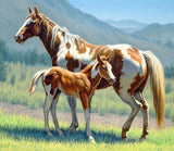 Horse with Foal Diamond Painting Kit - diamond-painting-bliss.myshopify.com