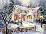 House Under Snow Diamond Painting - diamond-painting-bliss.myshopify.com
