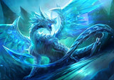 Ice Crystal dragon - Paint by Diamonds - diamond-painting-bliss.myshopify.com