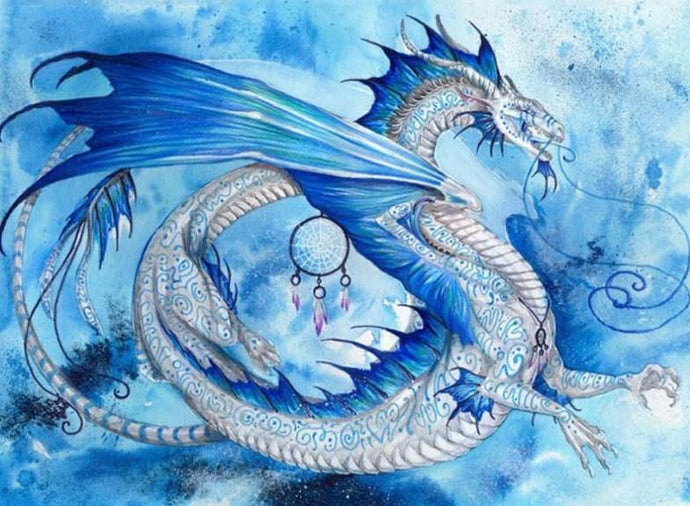 Ice Dragon - Diamond Painting Kit - diamond-painting-bliss.myshopify.com