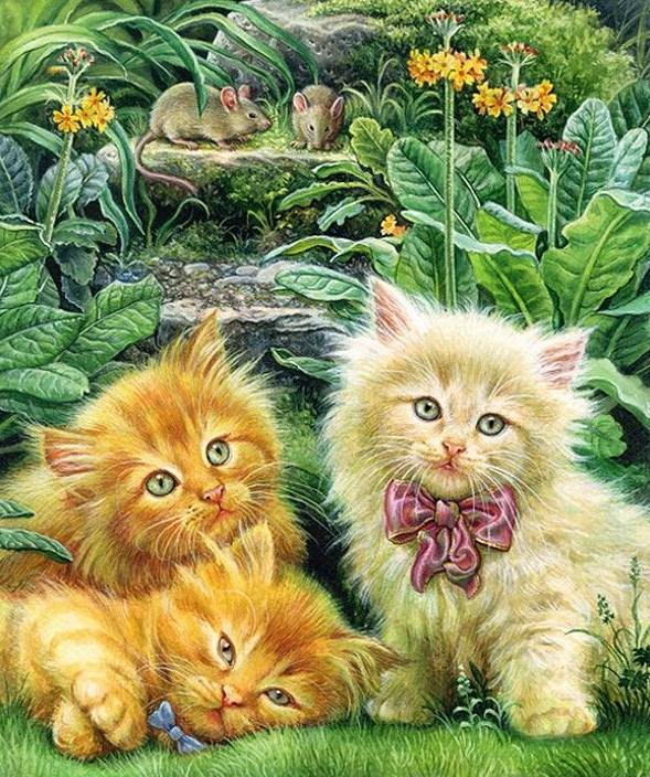 Kittens & Rats Painting Kit - diamond-painting-bliss.myshopify.com