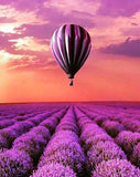 Lavender Fields & Air Balloon - diamond-painting-bliss.myshopify.com