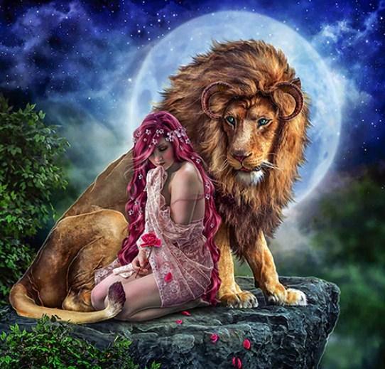 Lion Queen Diamond Painting Kit - diamond-painting-bliss.myshopify.com