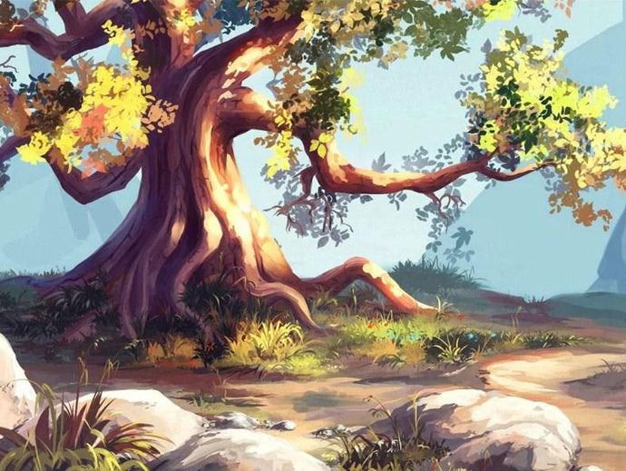 Lonely Tree - Paint by Diamonds - diamond-painting-bliss.myshopify.com