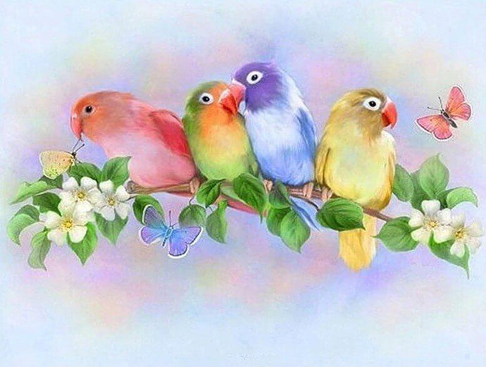 Love Birds painting Kit - diamond-painting-bliss.myshopify.com