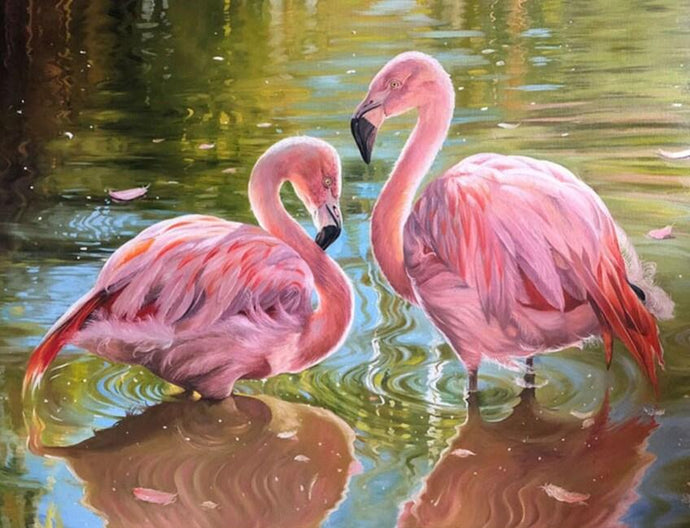 Lovely Flamingos - diamond-painting-bliss.myshopify.com