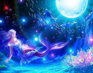 Magical Mermaid & Fish Diamond Painting - diamond-painting-bliss.myshopify.com